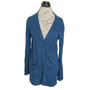 Olivia Moon Womens Cardigan Button down Lightweight Pockets Size XS Sweater